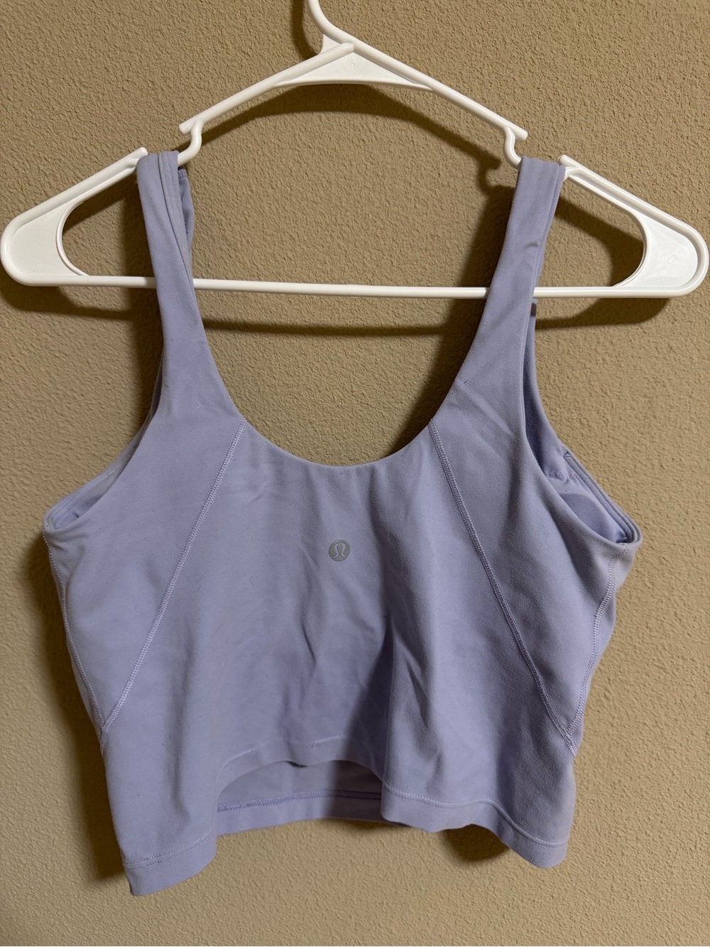 Lululemon Athletica Lavender Light Support Scoop Sports  Tank Top